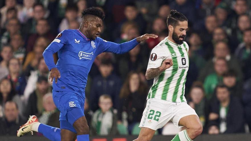 El Betis cae a la Conference tras perder de nuevo ante el Rangers