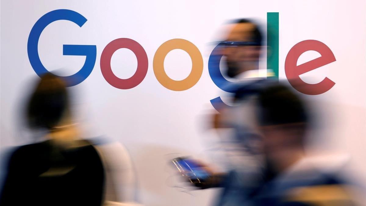 El logotipo de la multinacional tecnológica Google.