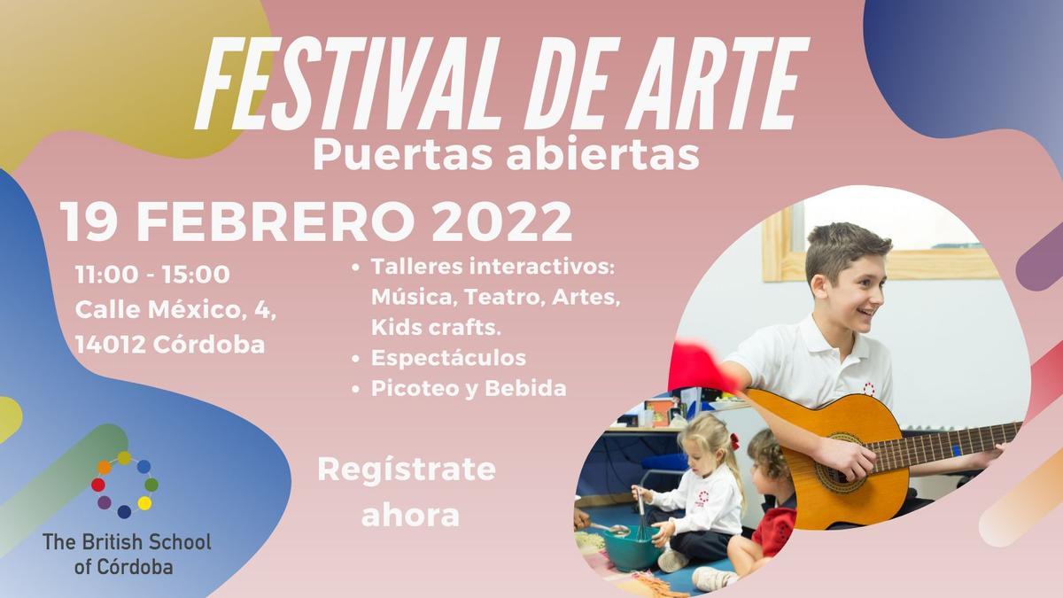 El Festival de Arte se celebrará durante la jornada de puertas abiertas de The British School of Córdoba