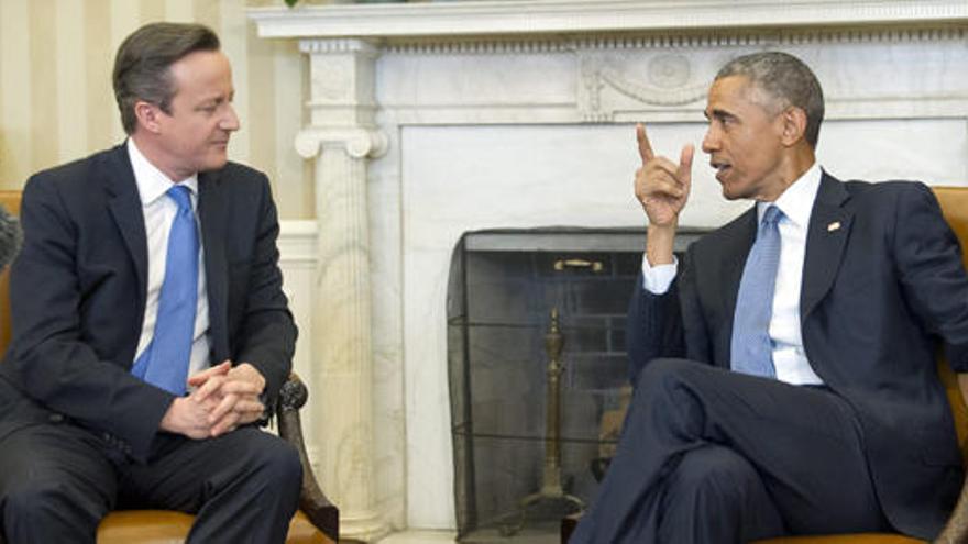 Cameron y Obama, en la Casa Blanca.