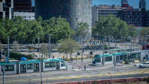 BCN reorganitzarà el pas de busos i tramvies per la plaça de les Glòries
