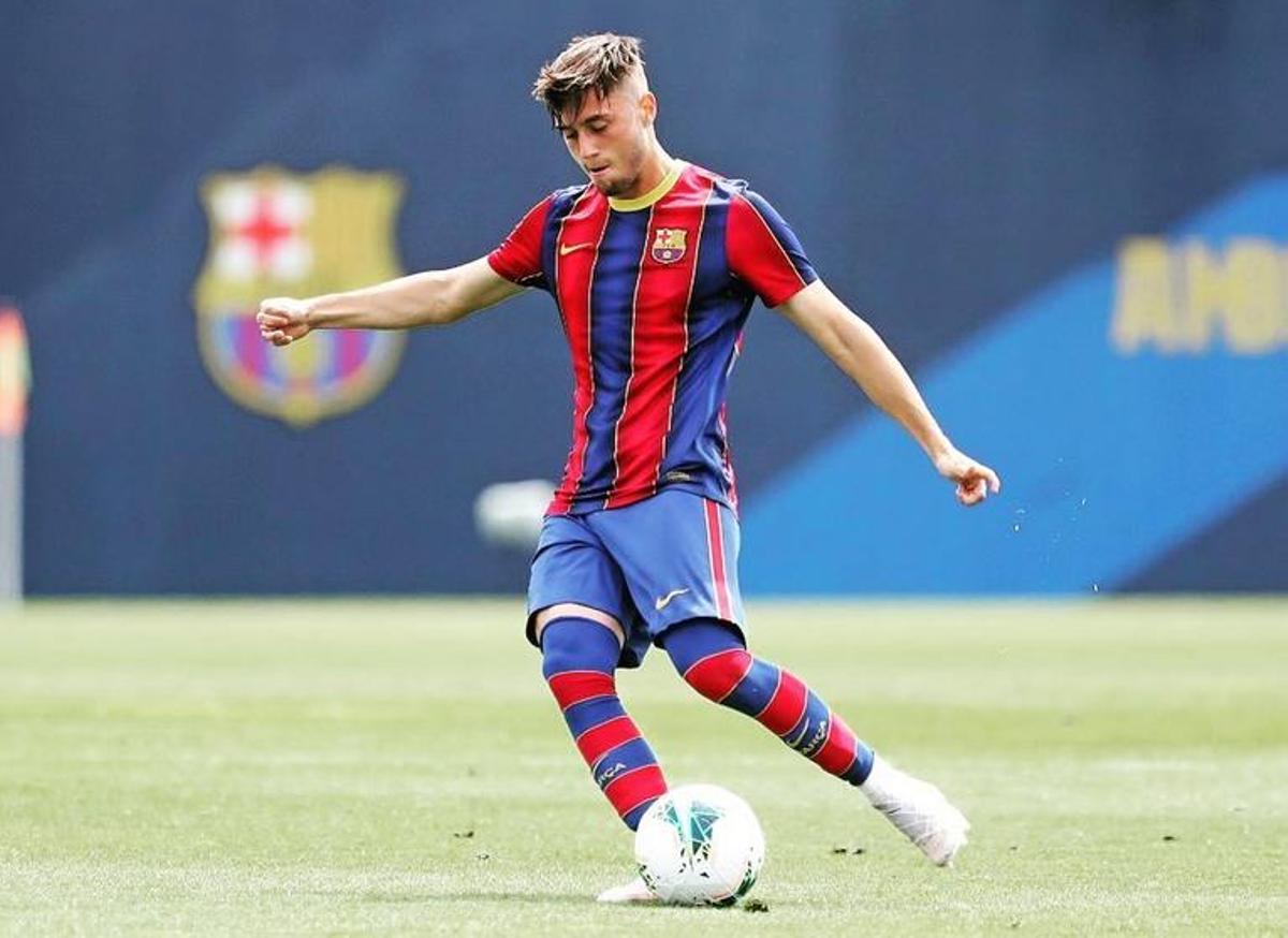 Jaume Jardí, en un partido de juveniles con el FC Barcelona.