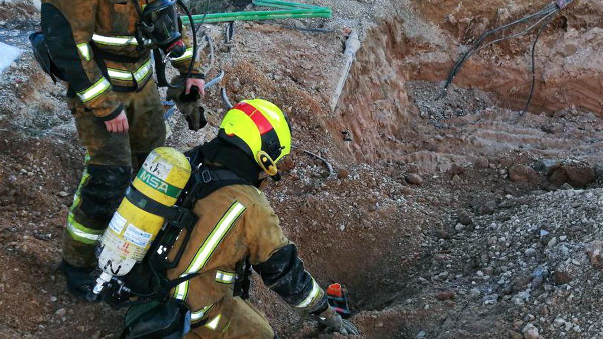 Actuación de los bomberos