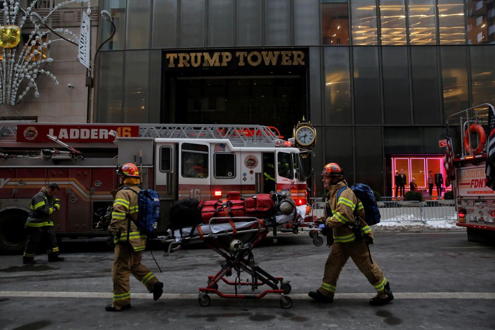 Se registra un incendio en la Torre Trump
