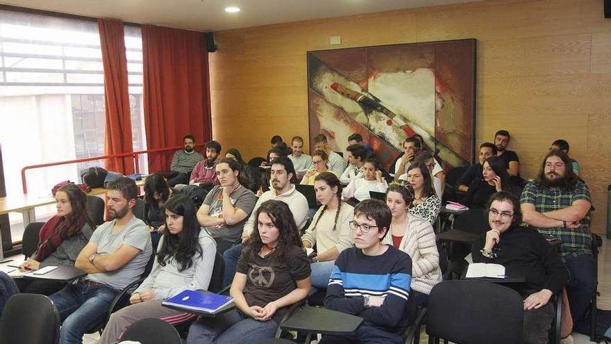 Asistentes a las jornadas de nuevos investigadores de la Facultad de Historia. // Iñaki Osorio