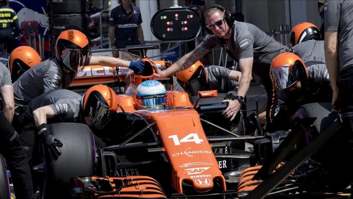 Fernando Alonso volvió a la realidad del Honda McLaren en Canadá