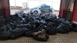 Intervenida en El Carpio tonelada y media de tabaco de contrabando en bosas de basura