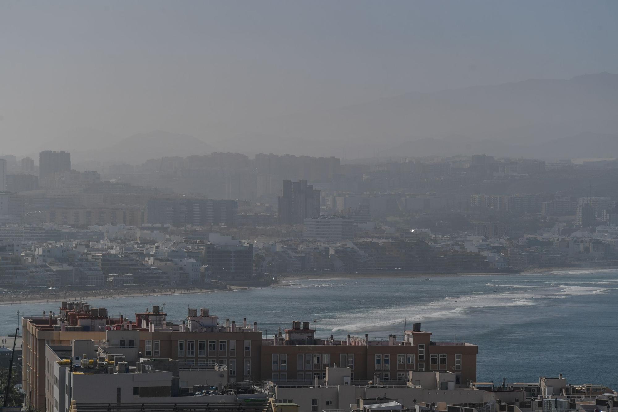 Calima en Las Palmas de Gran Canaria (29/12/2021)