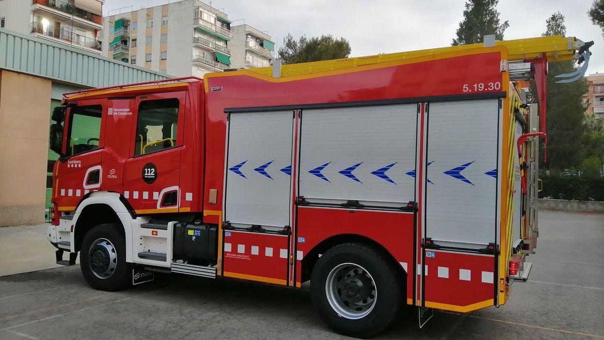 Una dotació dels Bombers de la Generalitat