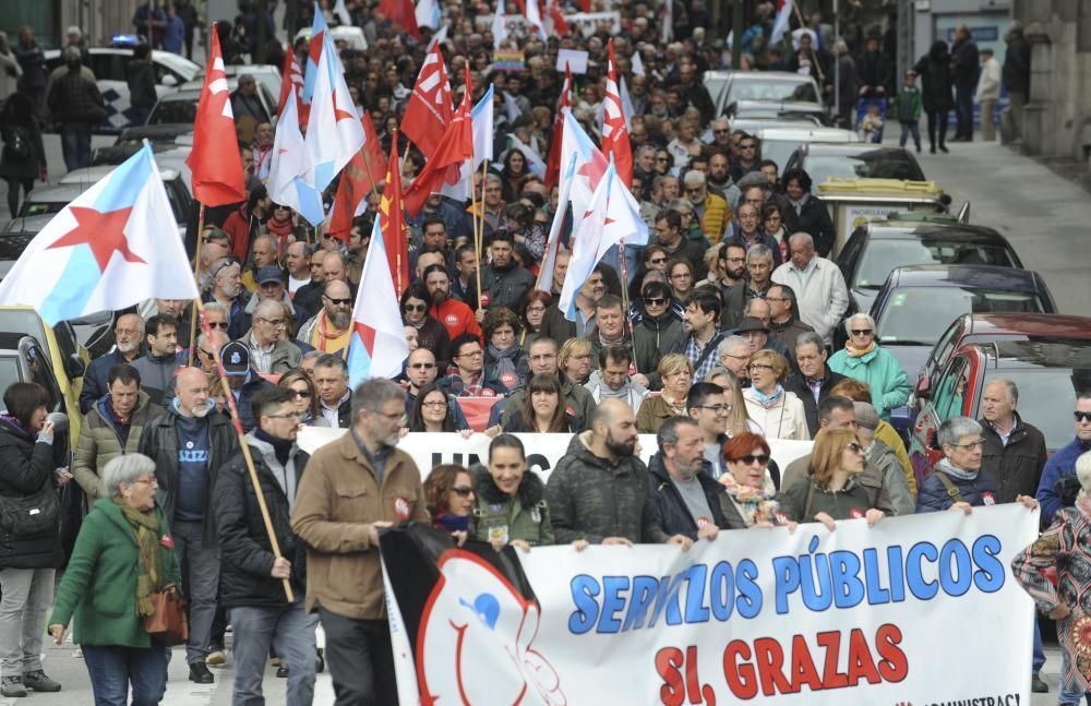 Manifestación de la CIG en A Coruña.