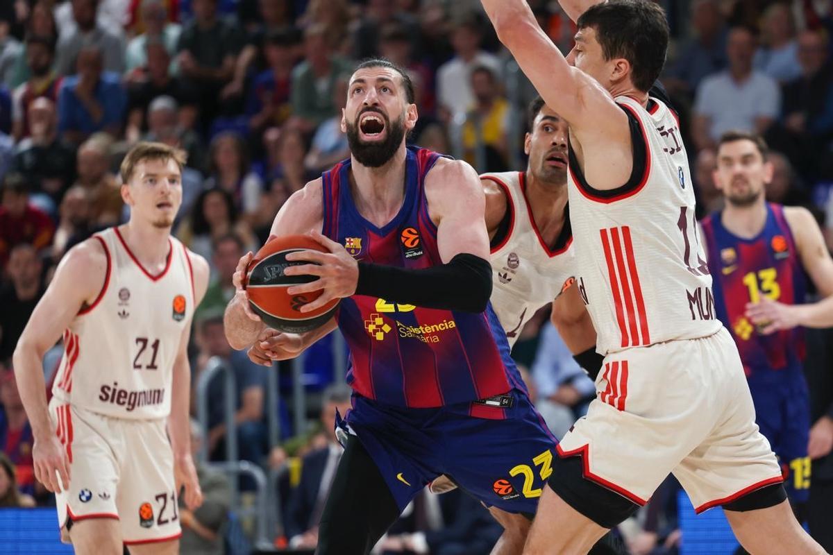 Shengelia estuvo muy activo en la primera mitad, aunque aportó poco en ataque