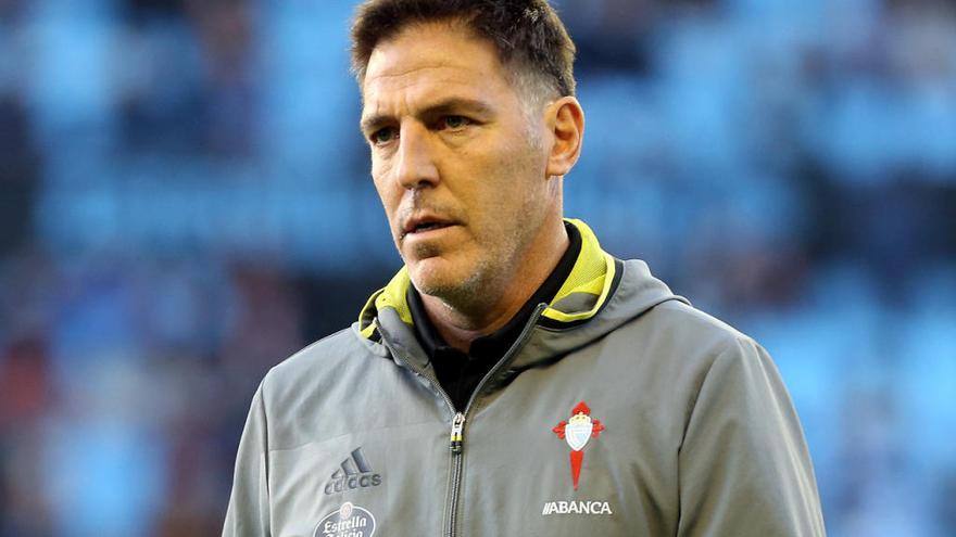 Berizzo, durante el partido ante la UD Las Palmas // MARTA G. BREA