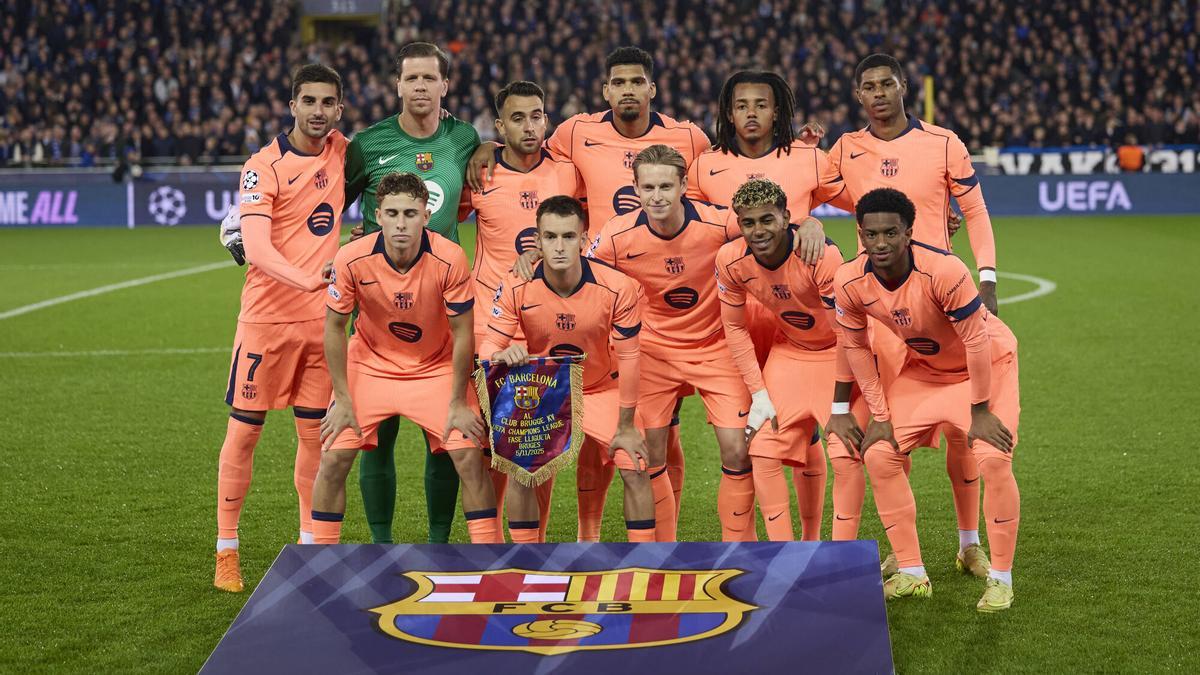 El once del Barça en Brujas en la jornada 4 de la Champions League