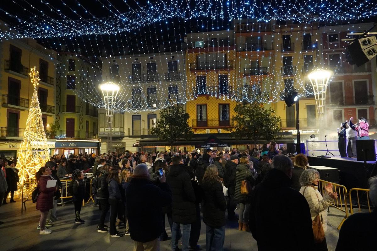La festa d’encesa dels llums de Nadal a Olot.