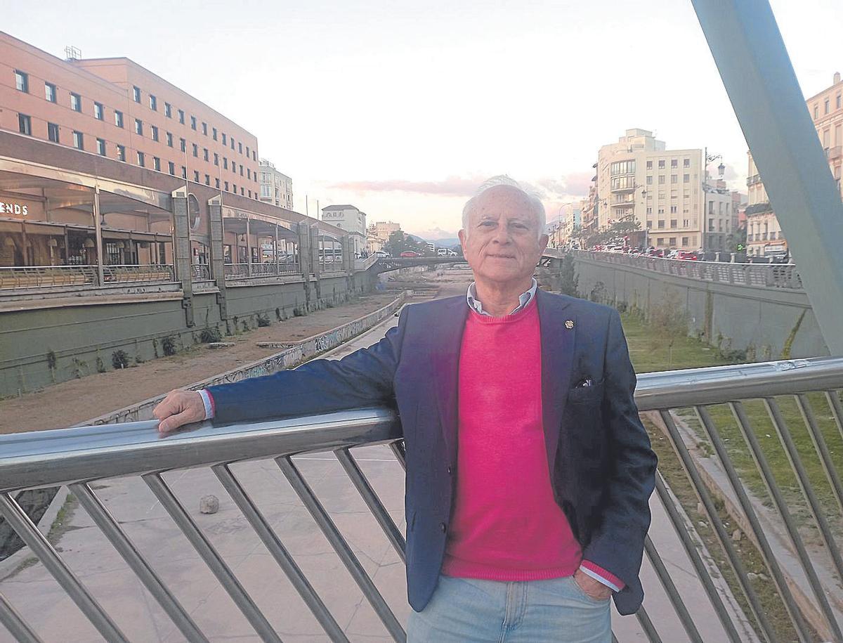 Manuel Olmedo, esta semana en el Guadalmedina.