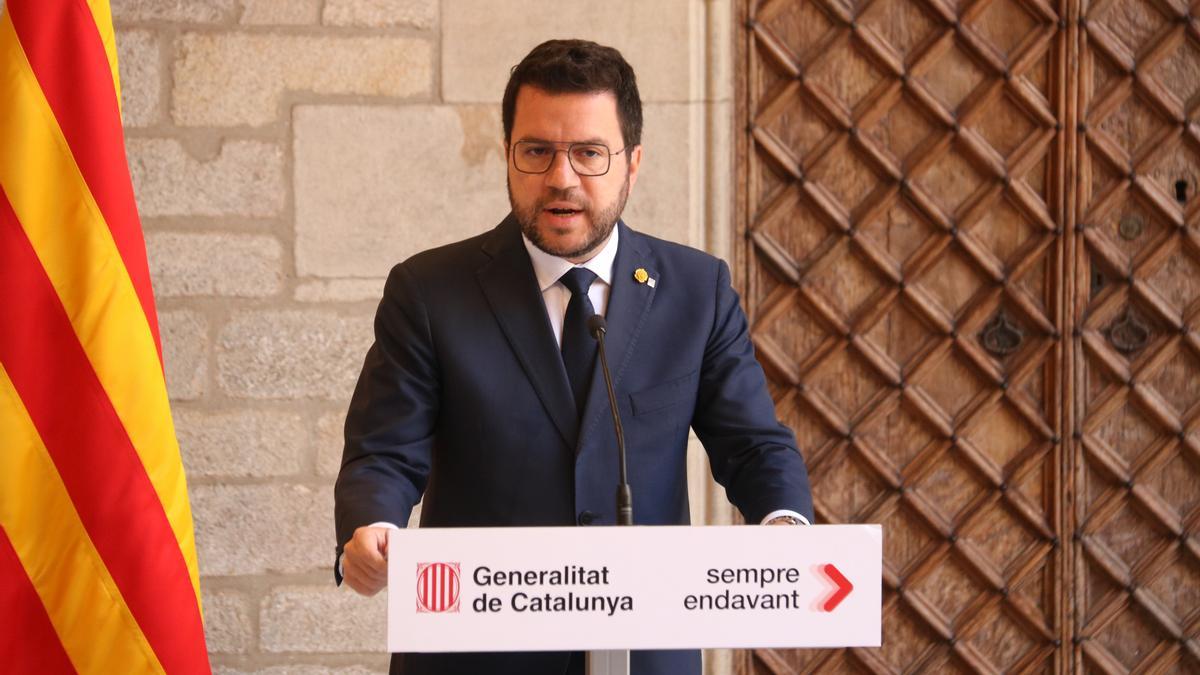 Aragonès compareix al Palau de la Generalitat aquest matí per explicar la remodelació del Govern