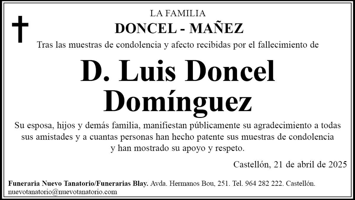 D. Luis Doncel Domínguez