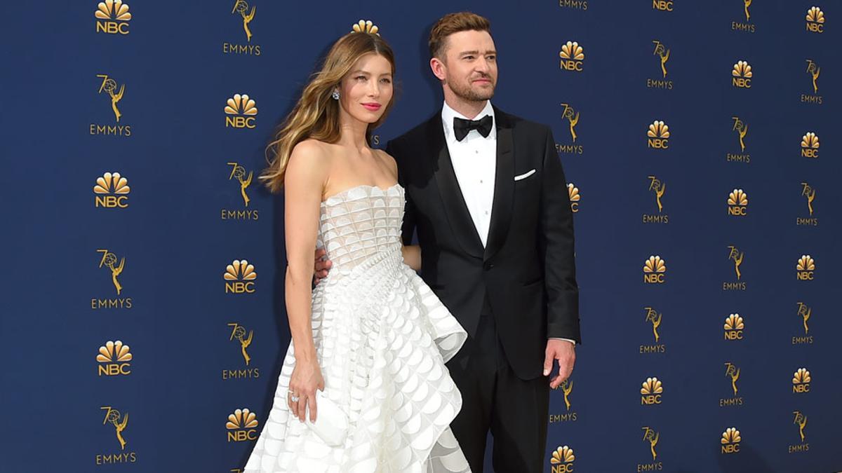 Jessica Biel y Justin Timberlake en los Emmys 2018