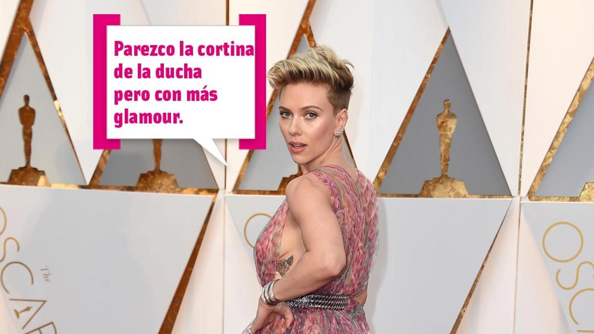 Oscar 2017: Scarlett Johansson con vestido de Alaia