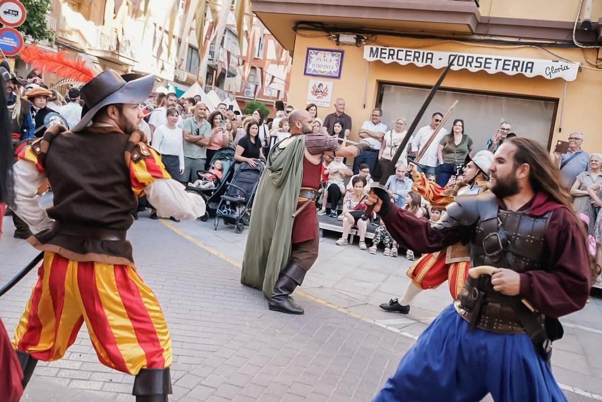 Uno de los combates que forman parte de la recreación.
