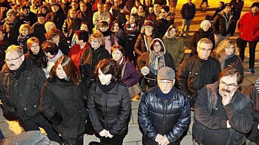 Protesta, el febrer del 2018, al CAP de Taialà