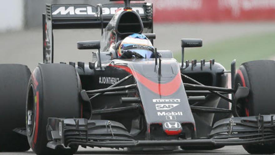 Fernando Alonso, durante la carrera.