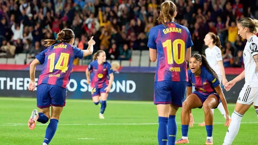 Aitana cerró la goleada ante el Real Madrid