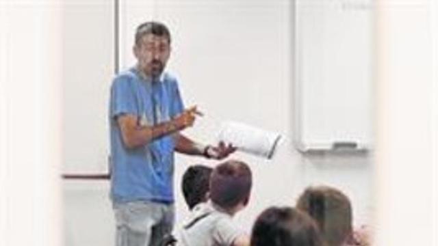 Primer día de clase en el instituto Viladomat de Barcelona, este septiembre.