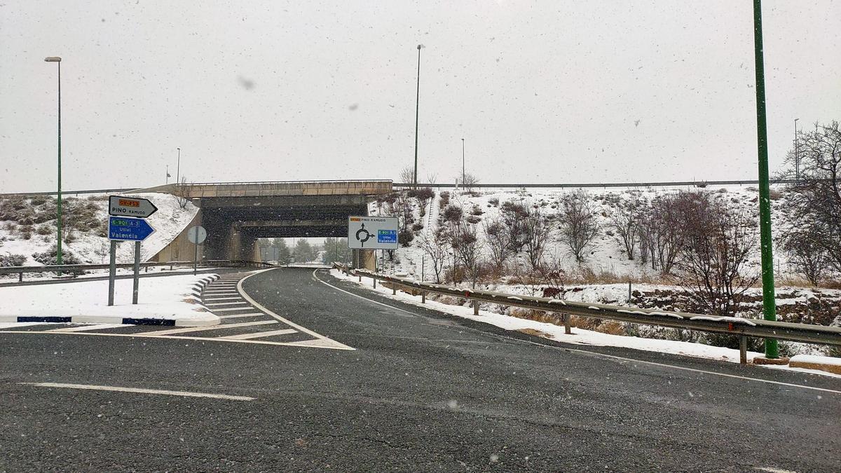 Nieve en Requena y Utiel