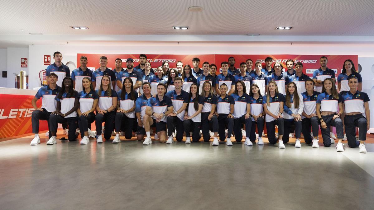 Presentación del equipo español que competirá en el Campeonato de Europa de Atletismo por selecciones
