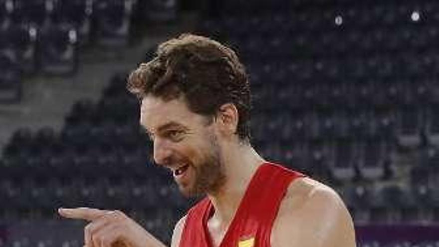 Pau Gasol, en Cluj.