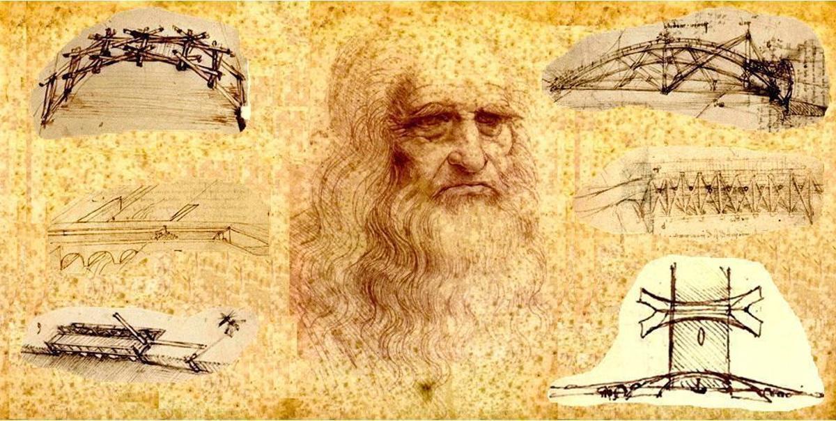 Los seis puentes más ingeniosos de Leonardo da Vinci.