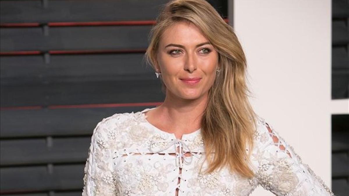 Maria Sharapova en la fiesta de Vanity Fair tras los Oscars