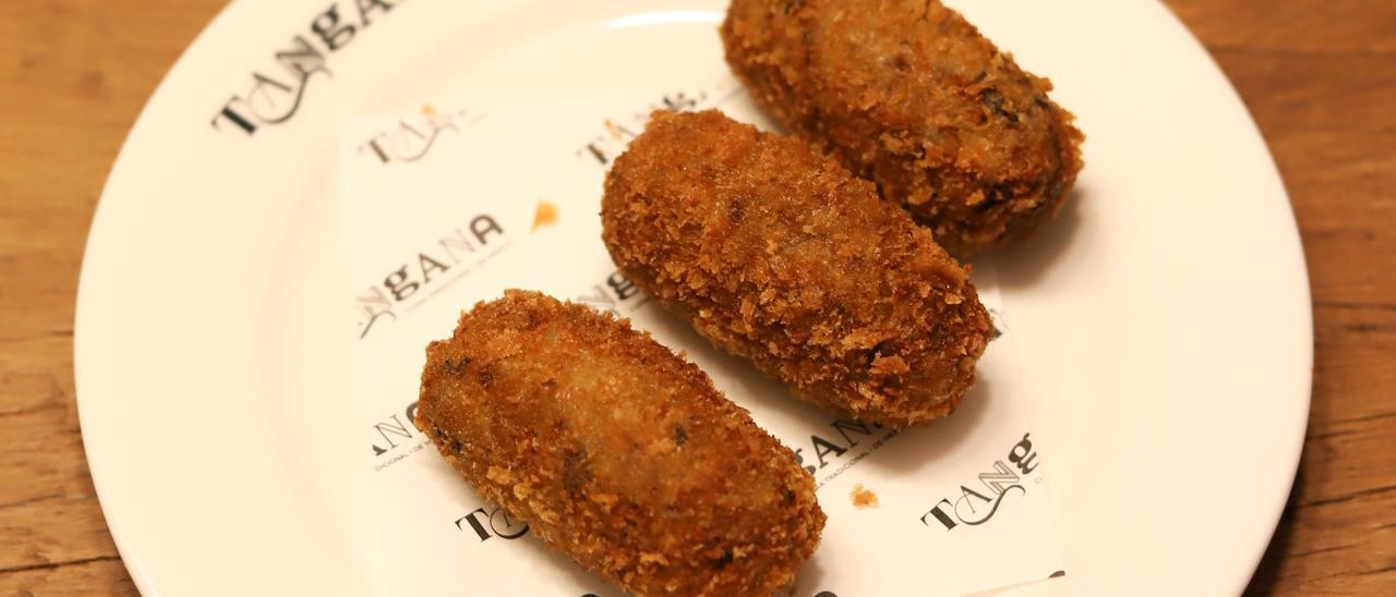 Croquetas de frincandó del restaurante Tangana.