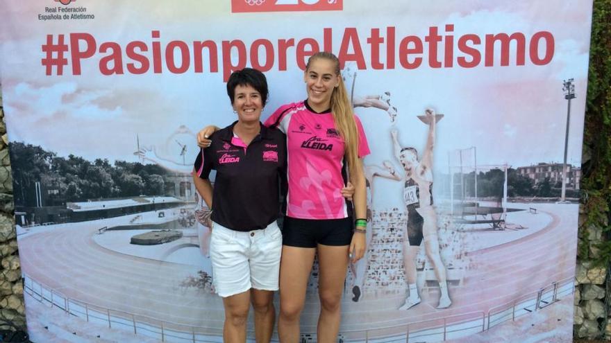 Radsma, amb l&#039;entrenadora Elena Poquet