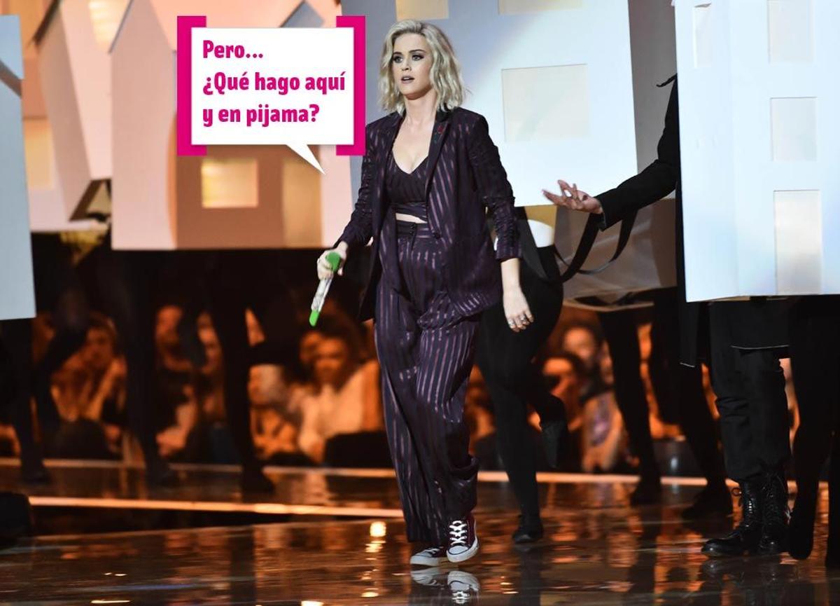 Katy Perry en pijama en los Brit Awards