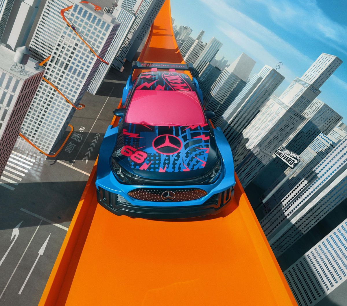 Ein neues Kapitel in der Multi-Collaboration Serie mit dem Mercedes-Benz CLA: Hot Wheels verbindet automobile Innovation mit der Philosophie des grenzenlosen Spielens.// A new chapter in the multi-collaboration series with the Mercedes-Benz CLA: Hot Wheels combines automotive innovation with the philosophy of boundless play.