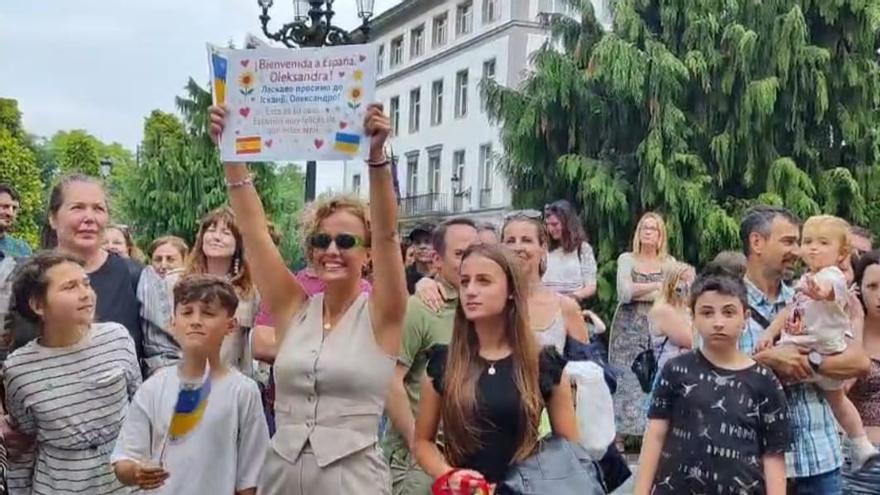 Familias de acogida de los niños ucranianos que llegan a Asturias