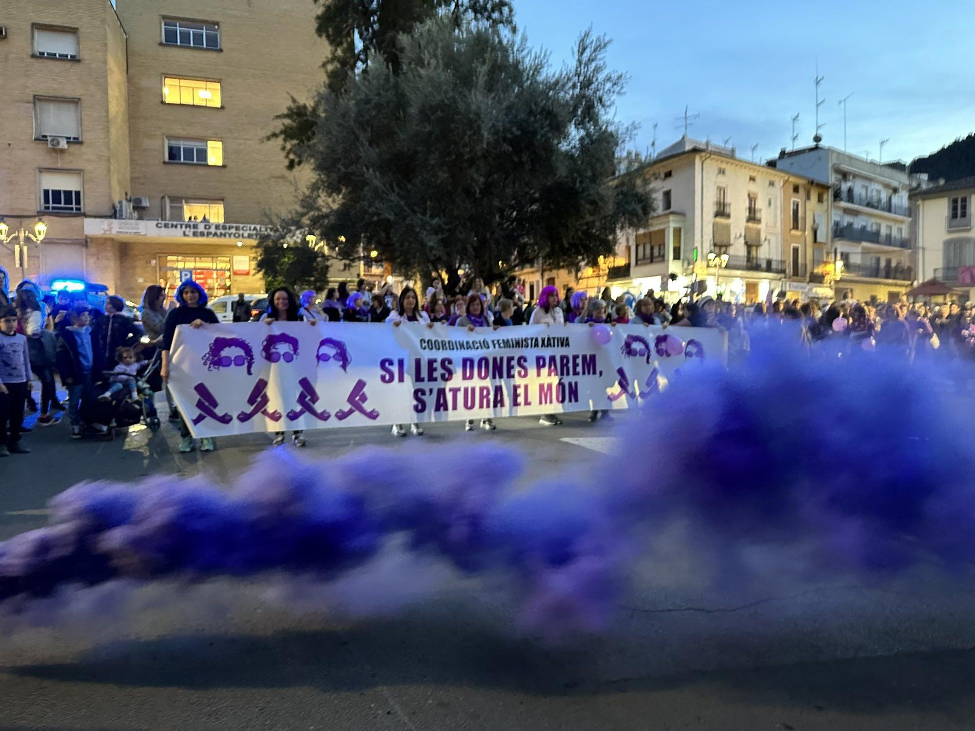 Manifestaciones y actos por el 8M en Ontinyent y Xàtiva