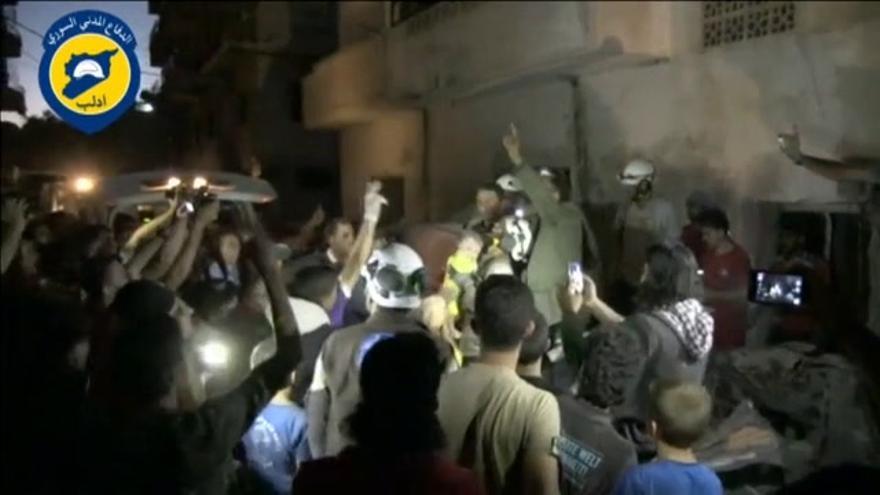 Vídeo: El llanto de un Casco Blanco en Siria