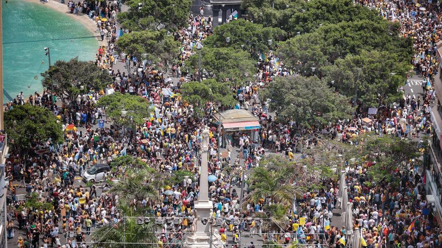 La manifestación del 20A contó con menos policías locales que el Entierro de la Sardina