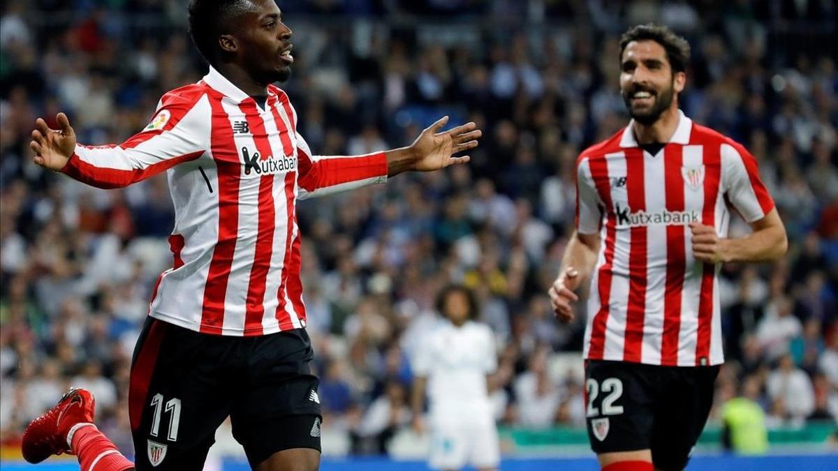 Iñaki Williams celebrando uno de los diez tantos que lleva esta temporada