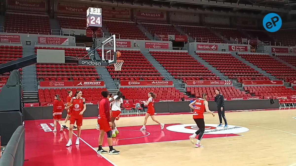 Vídeo | Último entrenamiento de Casademont Zaragoza antes del partido clave para su entrada en la Final Six