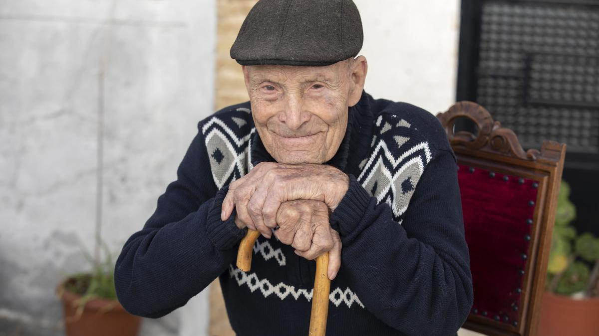Facundo, de 101 años, natural de Tollos
