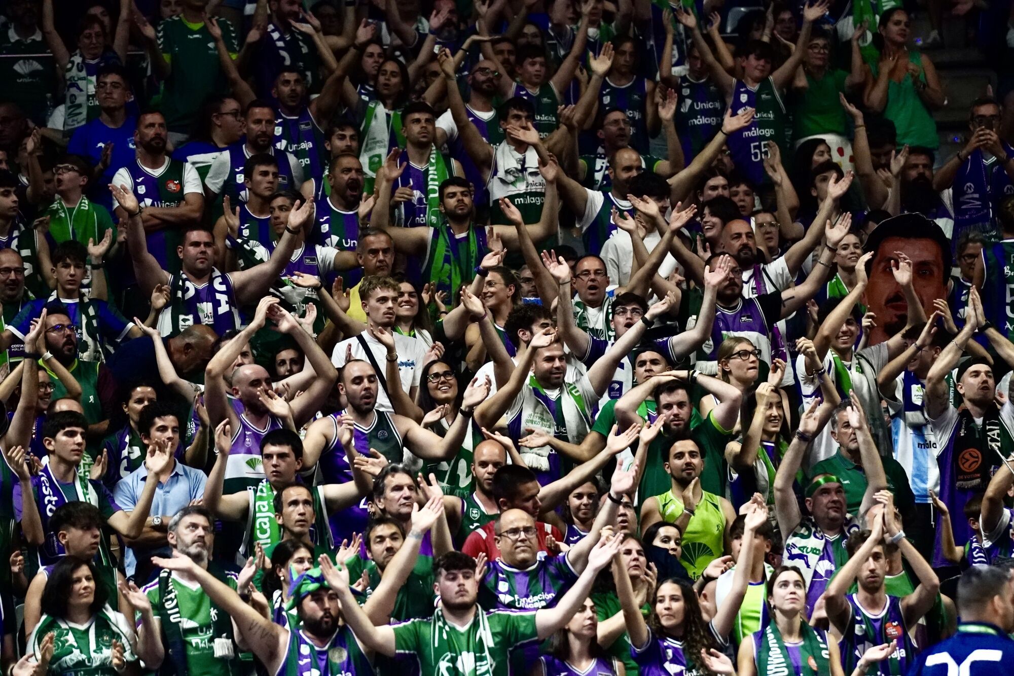 Cuartos de final de la Liga Endesa entre el Unicaja y el Barça