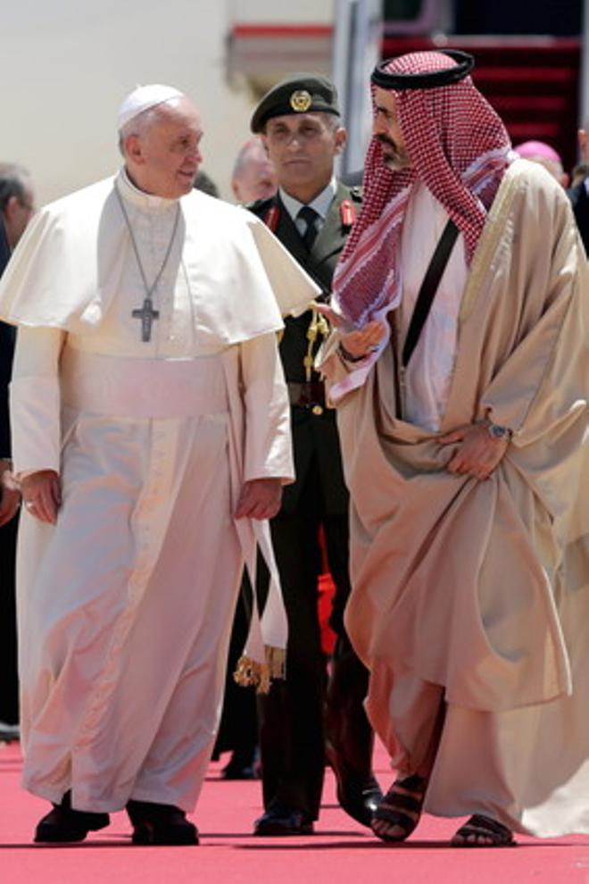 El Papa aterriza en Amán, primera escala de su peregrinación a Tierra Santa