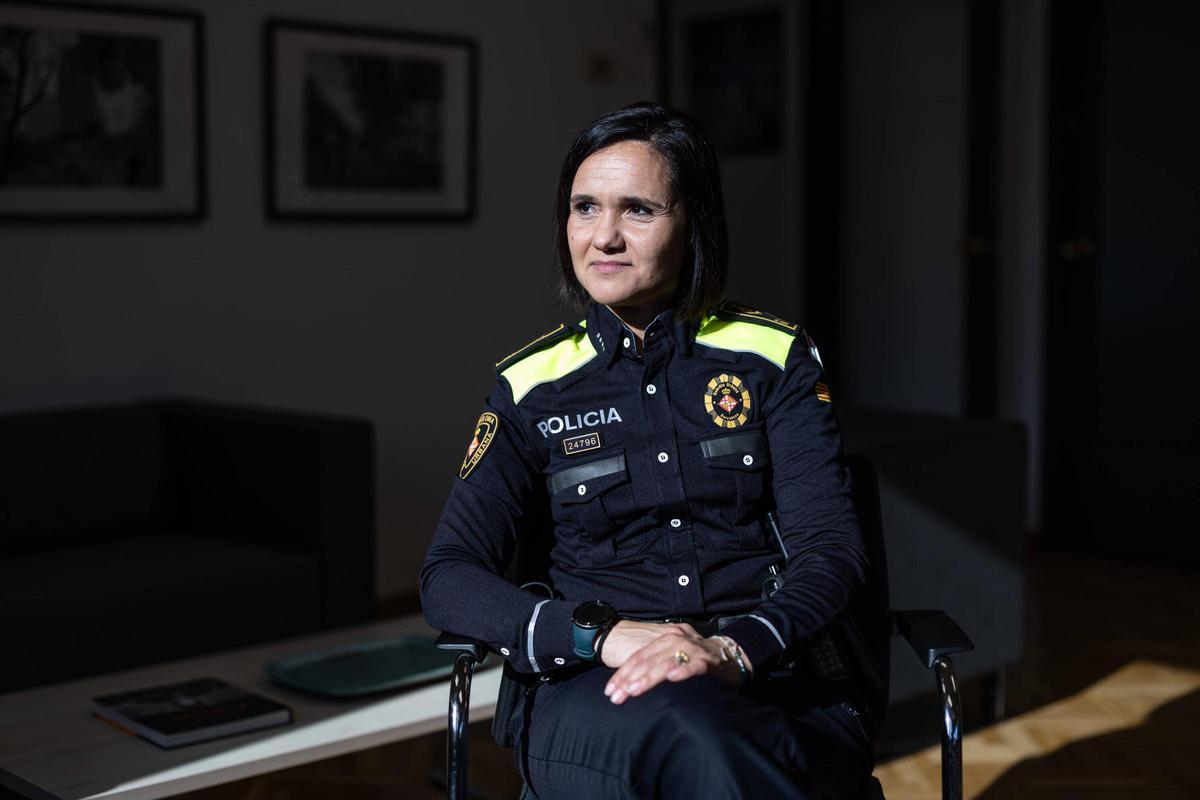 Noelia López, intendenta de la Unidad Territorial de Sants-Montjuïc de la Guardia Urbana de Barcelona