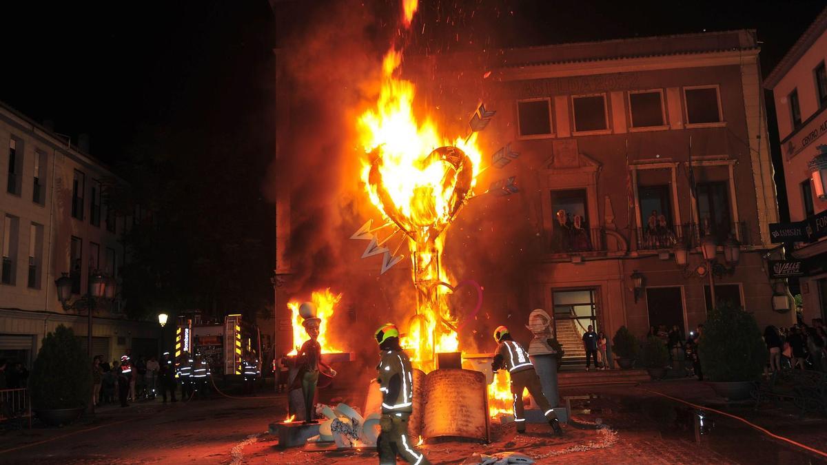 La Cremà de las Fallas de Elda, en una imagen de archivo