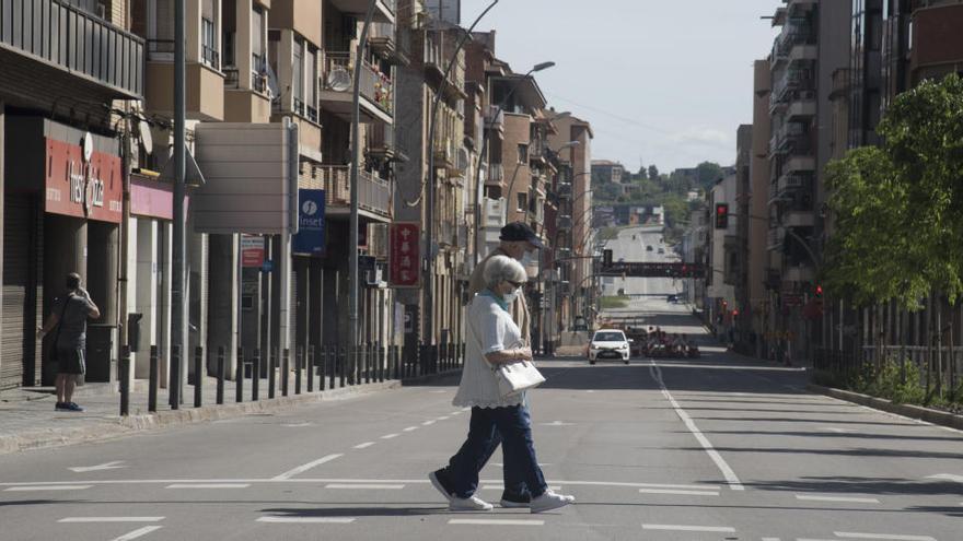 Imatge de la Carretera de Vic aquest diumenge 3 de maig