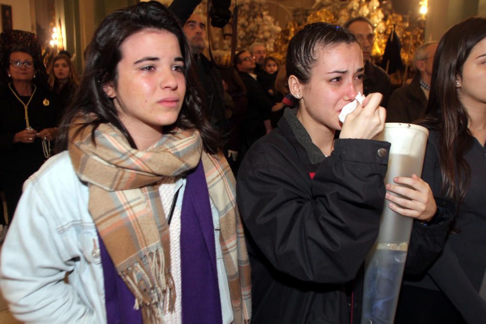 La lluvia obliga a suspender la procesión de la Piedad